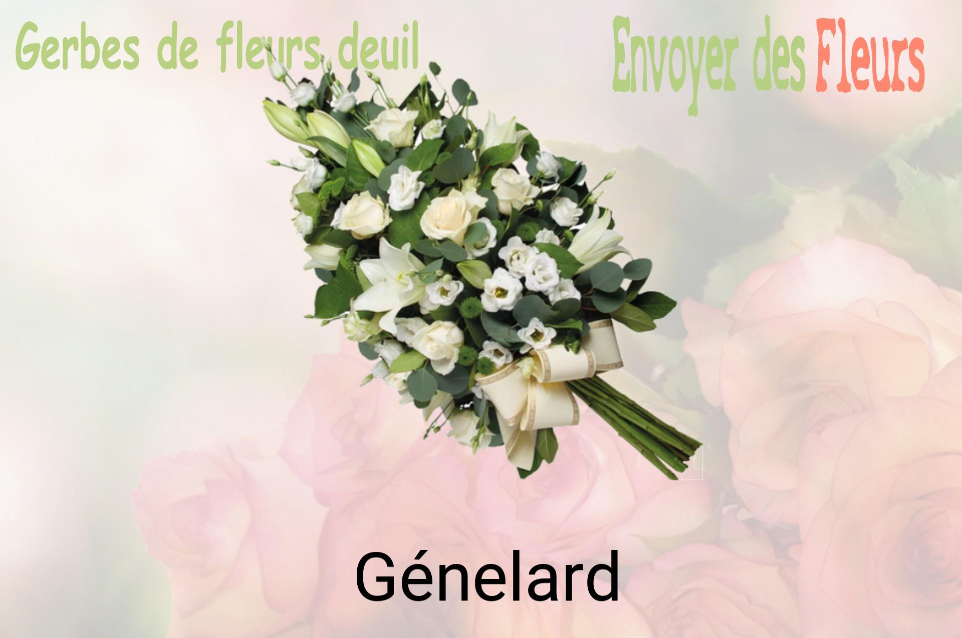 Gerbe de fleurs de deuil livrée à Génelard